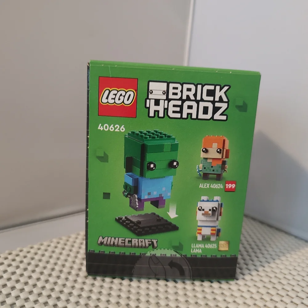 Lego 40626 Zombie #201 Brick Headz Minecraft NWT Building Toy Set